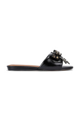 Kožené pantofle Kurt Geiger London Kensington Bow Flat Sandal