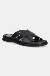 Kožené pantofle Tommy Hilfiger PREMIUM TH CC LTH SANDAL