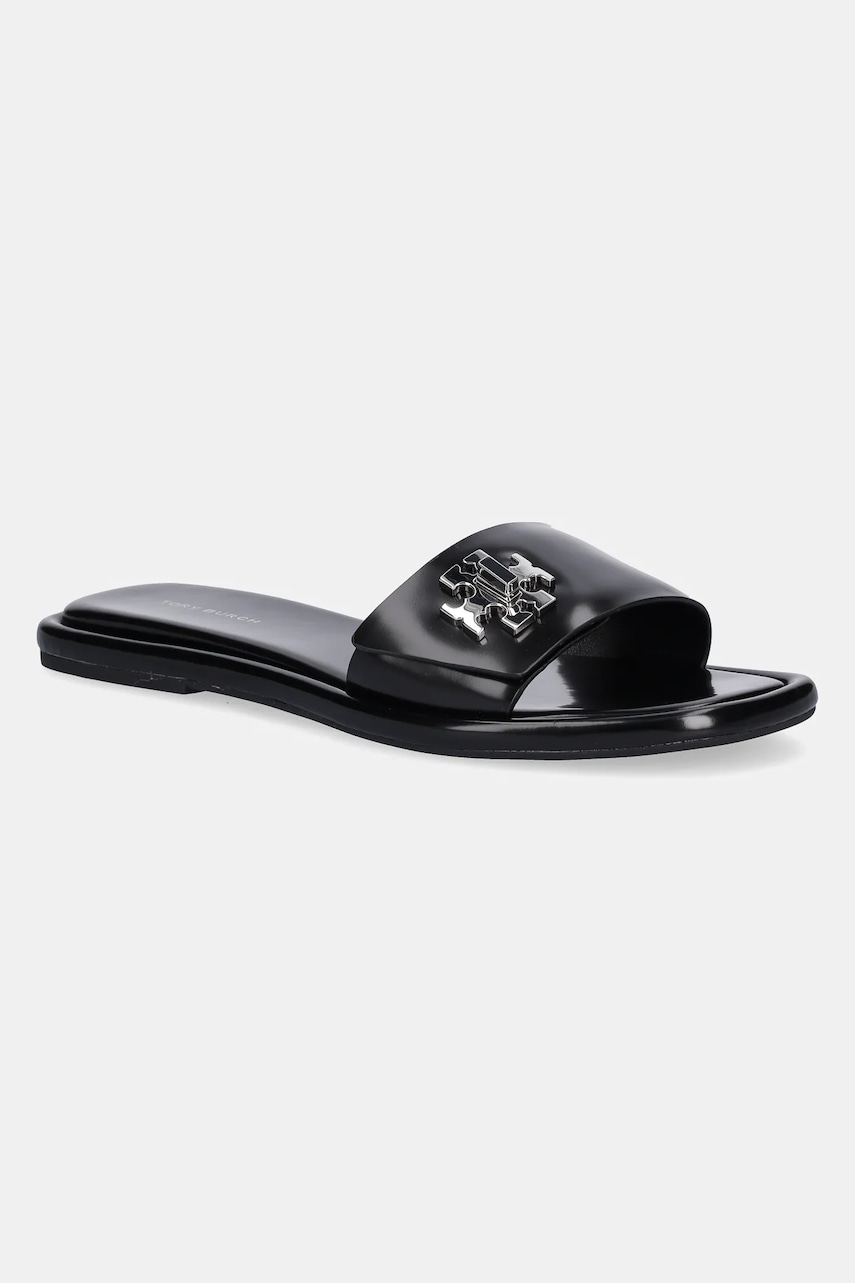 Kožené pantofle Tory Burch T Lock Slide