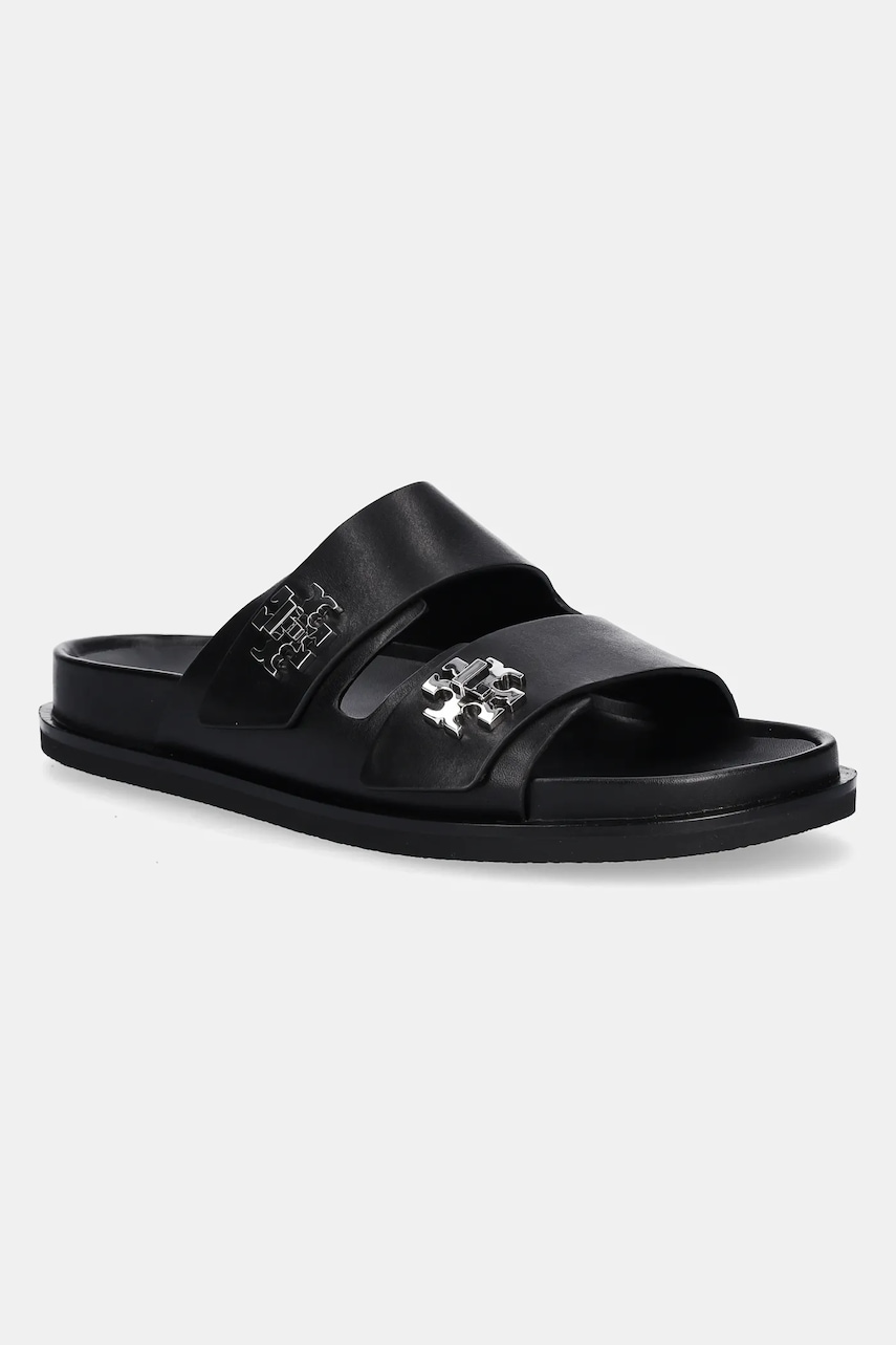 Kožené pantofle Tory Burch T Lock Sport Slide