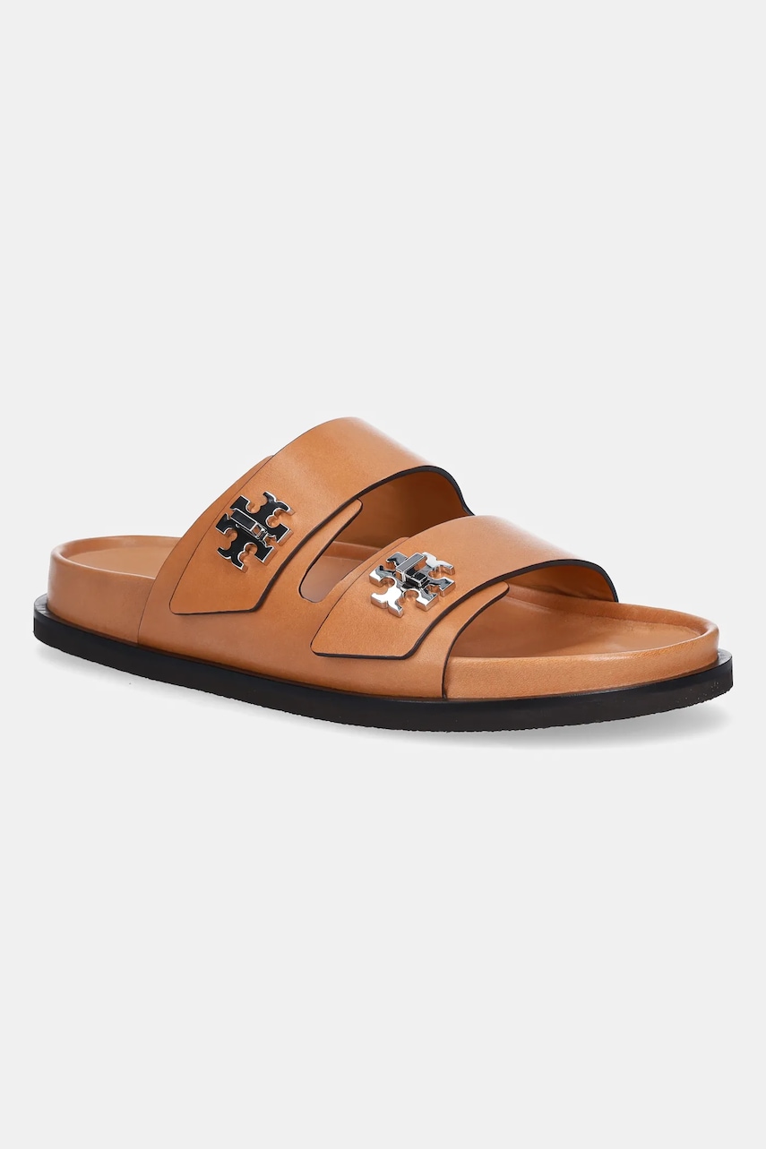 Kožené pantofle Tory Burch T Lock Sport Slide