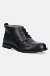 Kožené polobotky Calvin Klein ESS RUBBER DESERT BOOT LTH