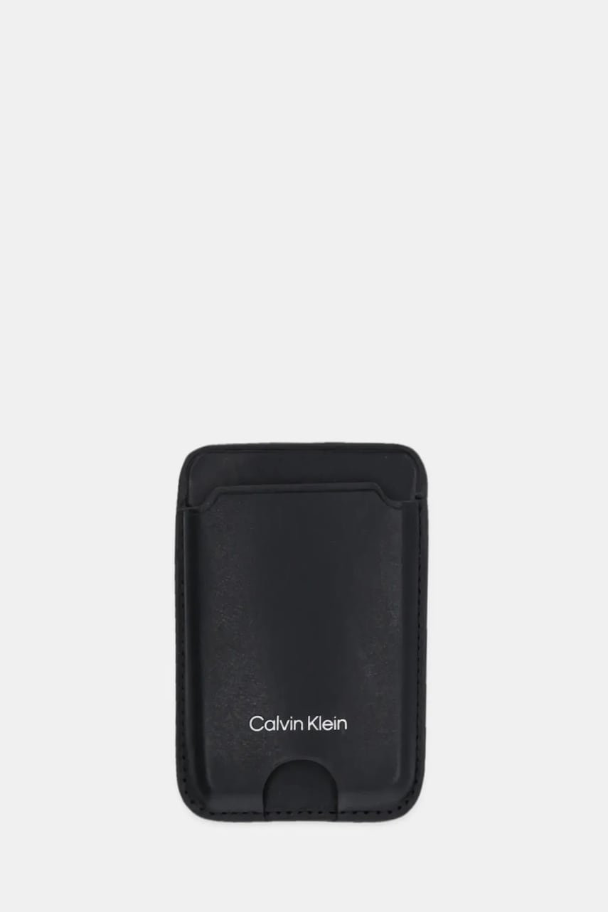 Kožené pouzdro na karty Calvin Klein černá barva, LV04F1070G