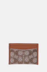Kožené pouzdro na karty Coach hnědá barva, CCD08