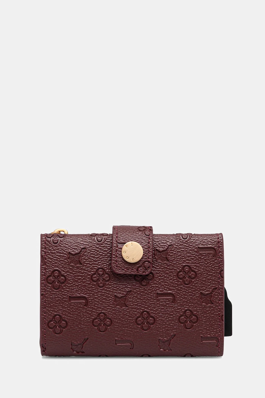 Kožené pouzdro na karty Joop! vínová barva, 4140008086