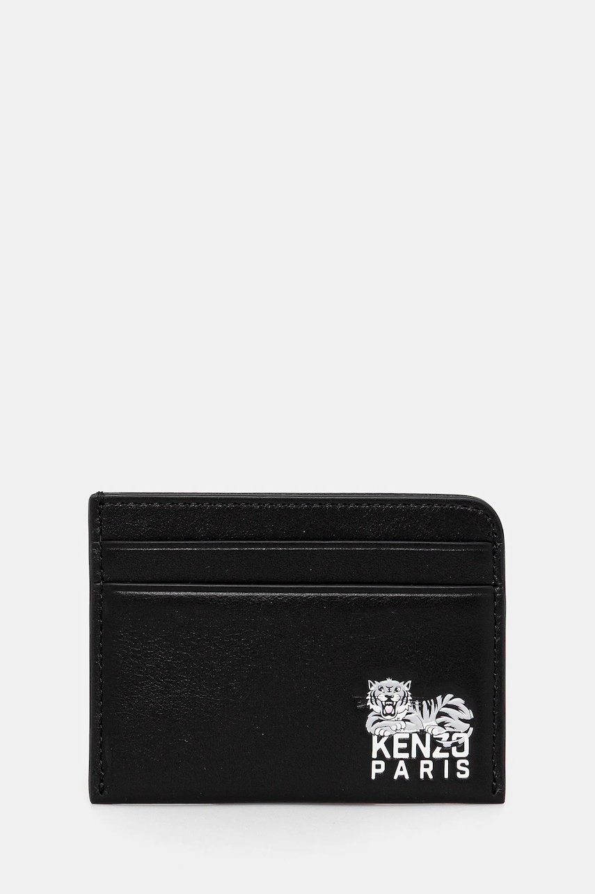 Kožené pouzdro na karty Kenzo černá barva, FF65PM600L46