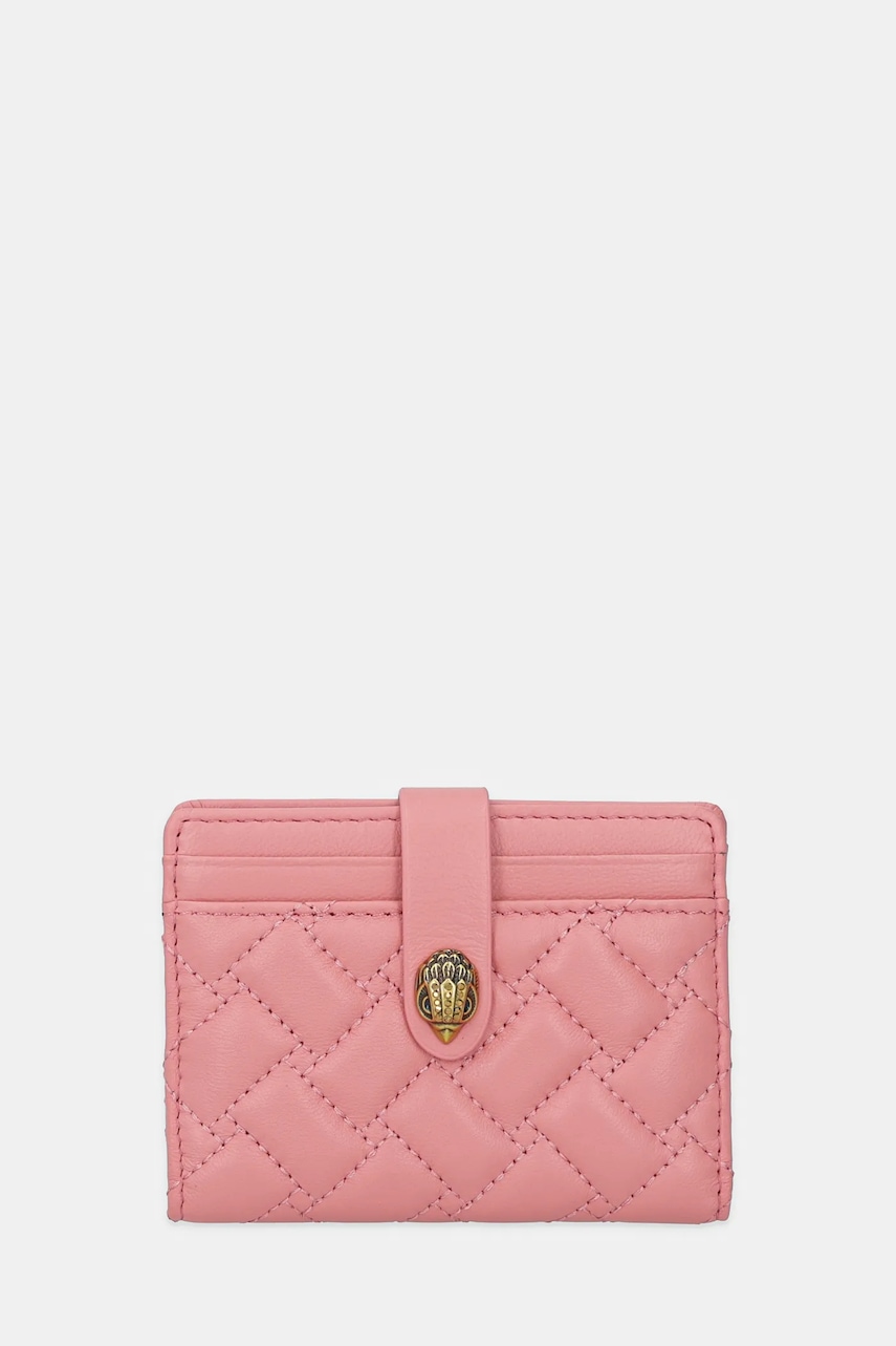 Kožené pouzdro na karty Kurt Geiger London KENSINGTON růžová barva, 1275057109