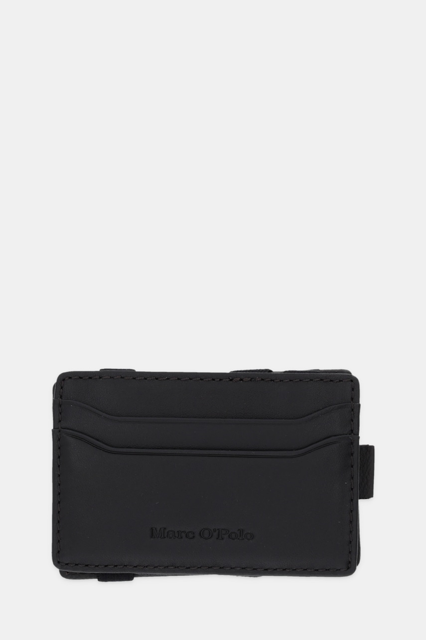 Kožené pouzdro na karty Marc O'Polo hnědá barva, 50929916601141