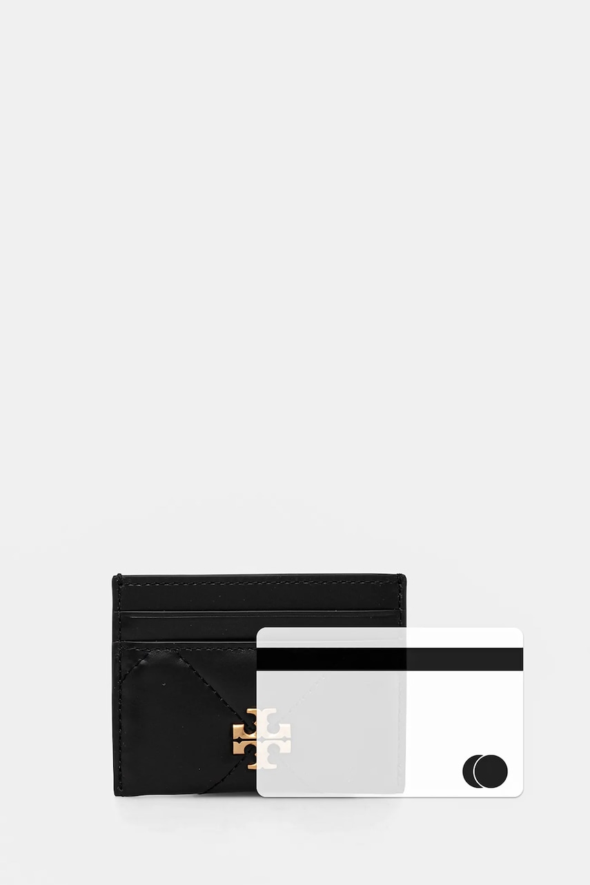 Kožené pouzdro na karty Tory Burch Kira
