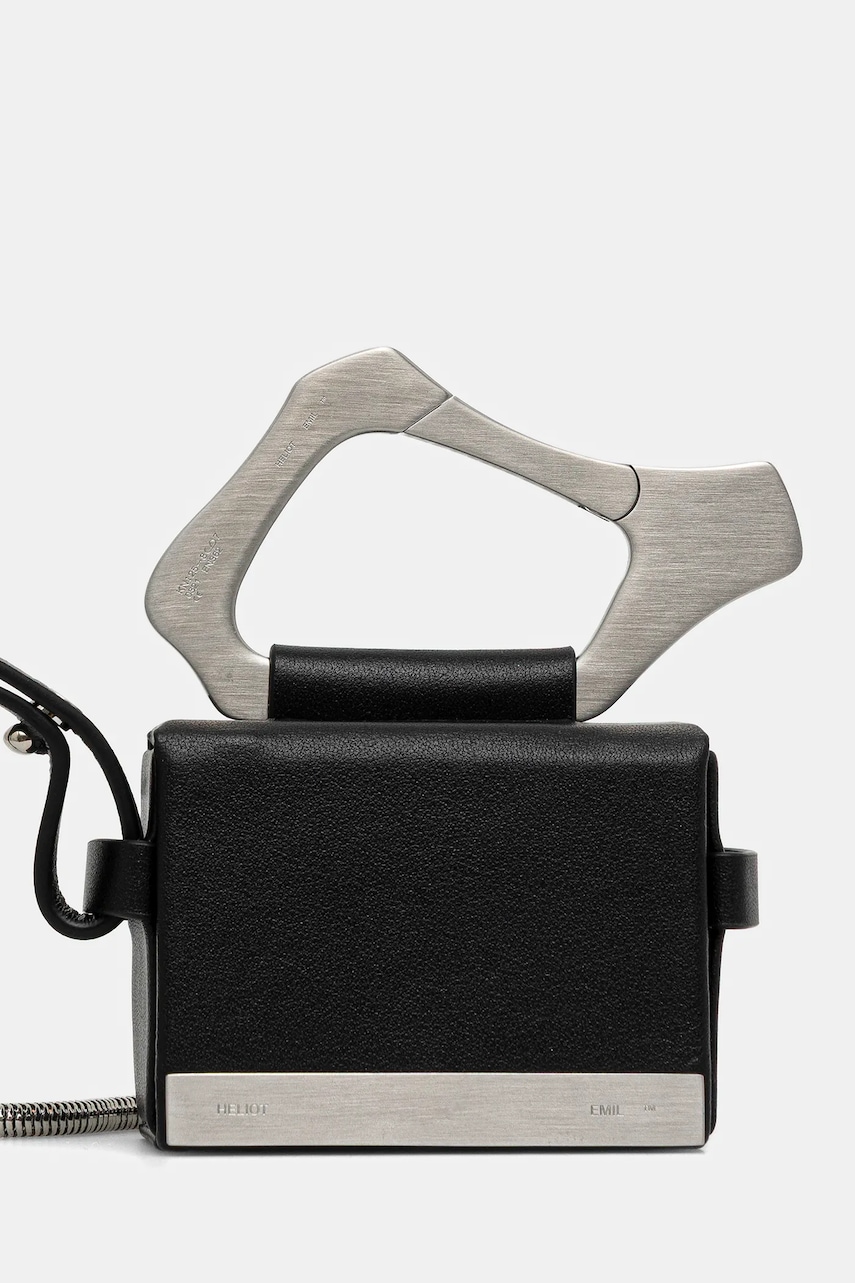 Kožené pouzdro na sluchátka Heliot Emil černá barva, PREAW25_15_46_L03_BLK01_CO