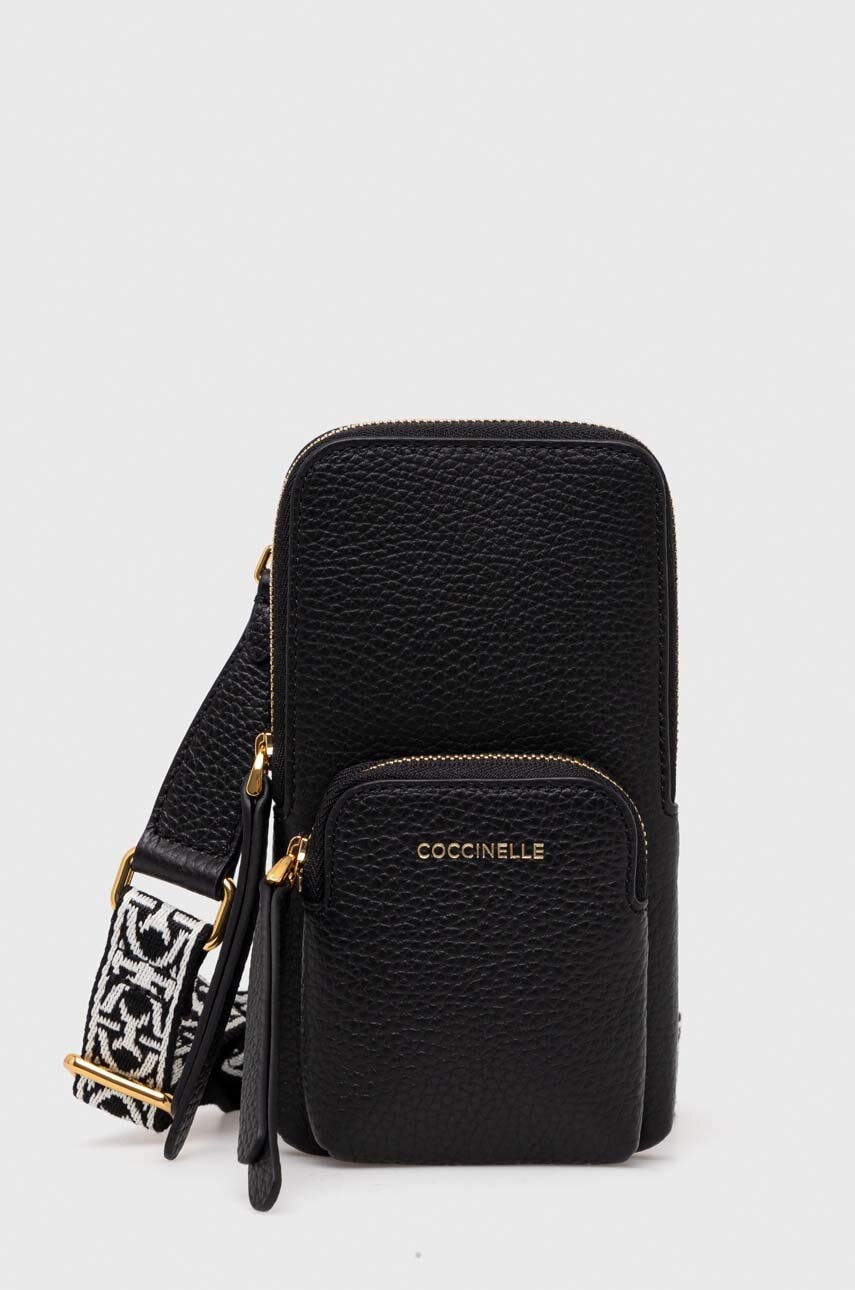Kožené pouzdro na telefon Coccinelle