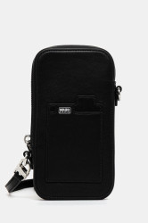 Kožené pouzdro na telefon Kenzo černá barva, FF68PM808L40