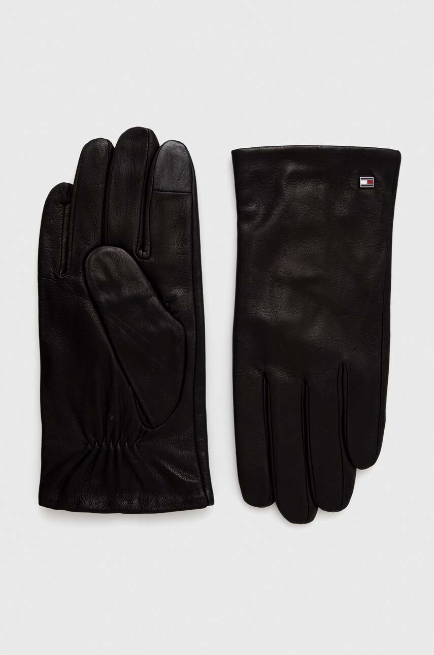 Kožené rukavice Tommy Hilfiger