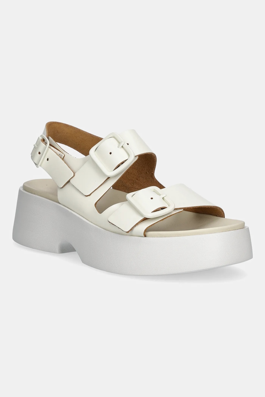 Kožené sandály Camper Tasha béžová barva, K201712-002