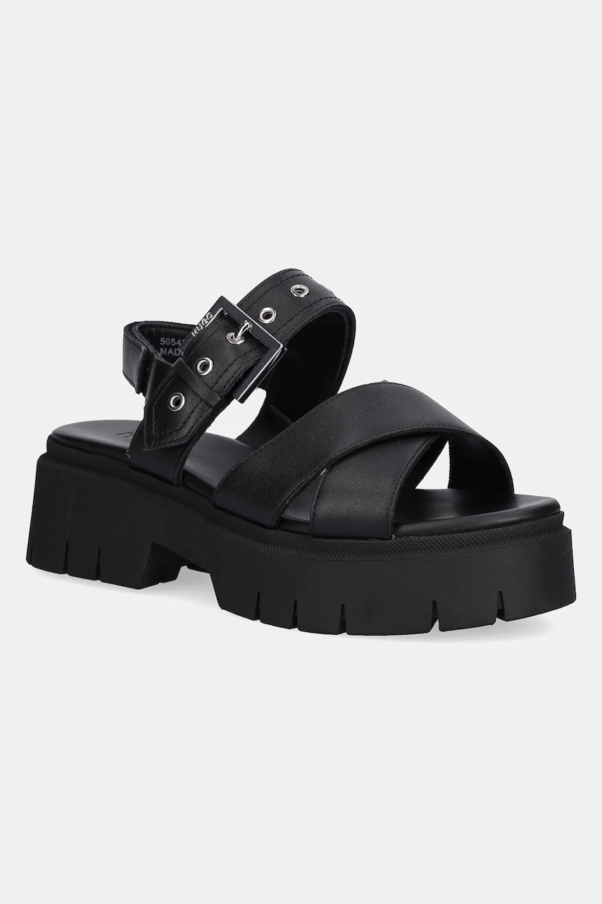 Kožené sandály HUGO Kris