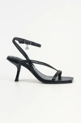 Kožené sandály Karl Lagerfeld KARMEL černá barva, KL33606