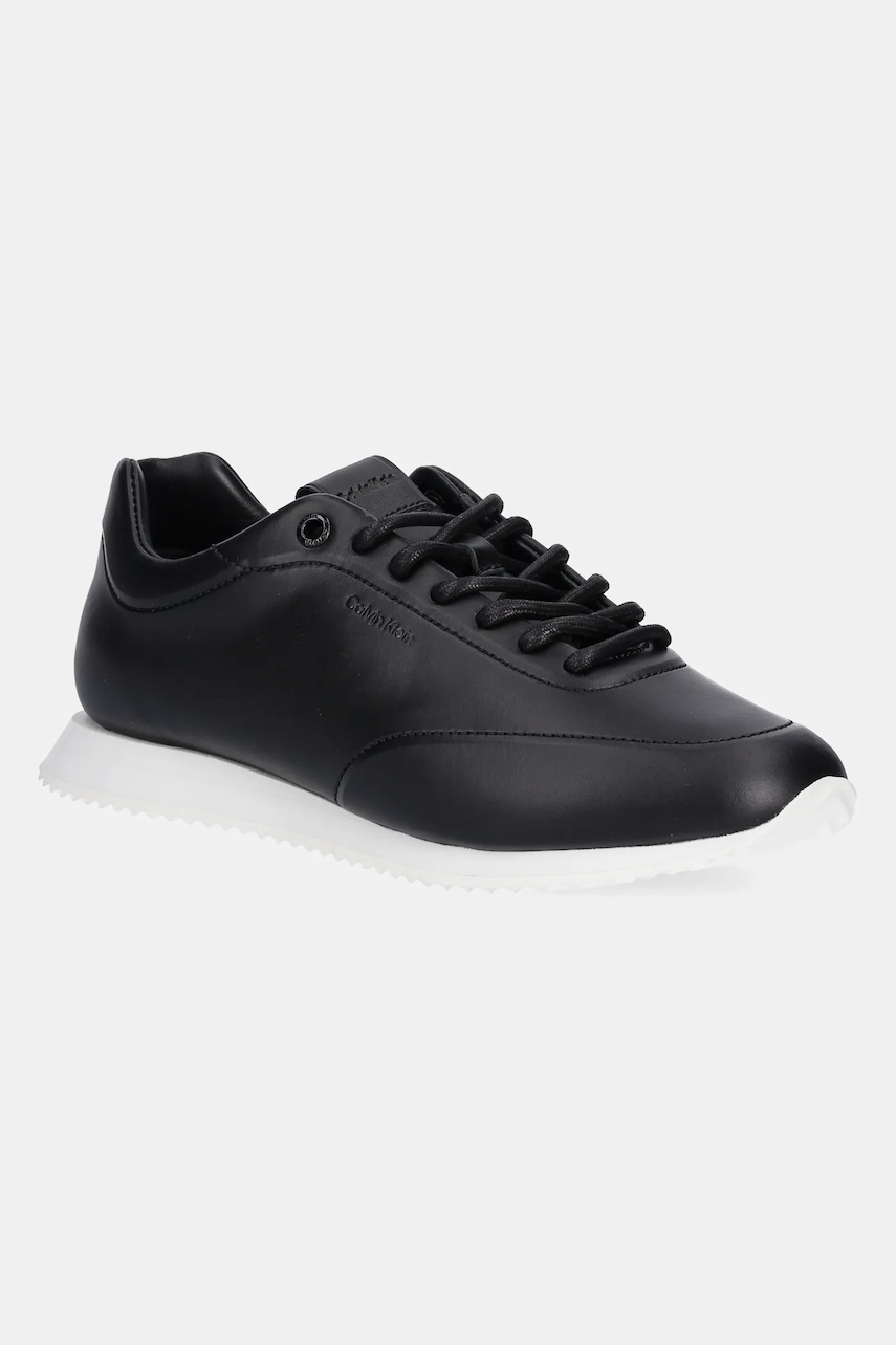 Kožené sneakers boty Calvin Klein RUNNER LACE UP - LTH