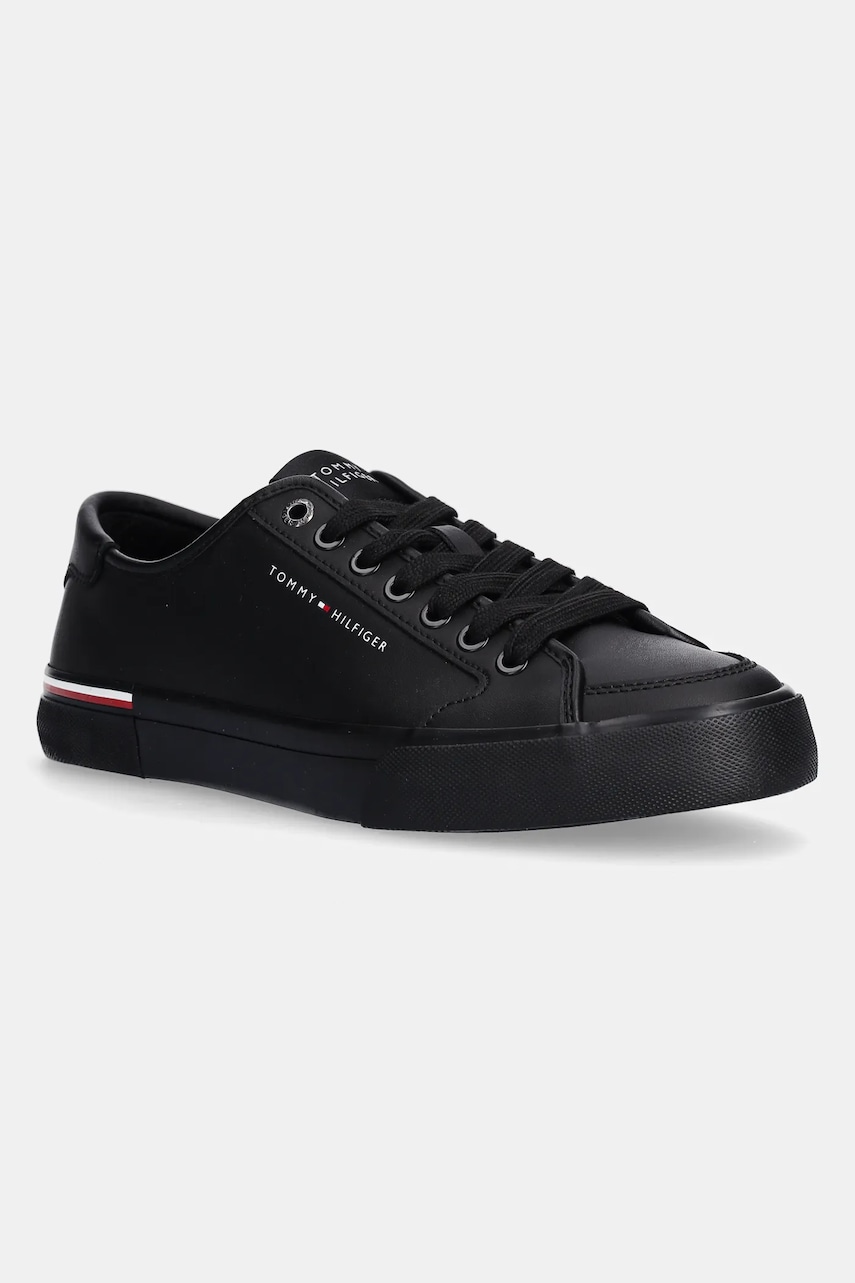 Kožené sneakers boty Tommy Hilfiger CORE CORPORATE VULC LEATHER