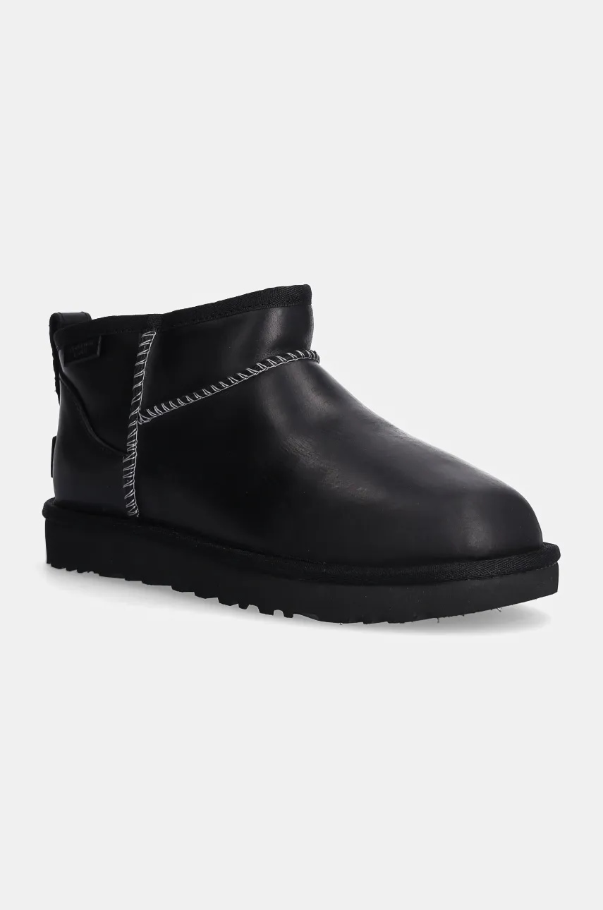 Kožené sněhule UGG Classic Ultra Mini Lthr Regen