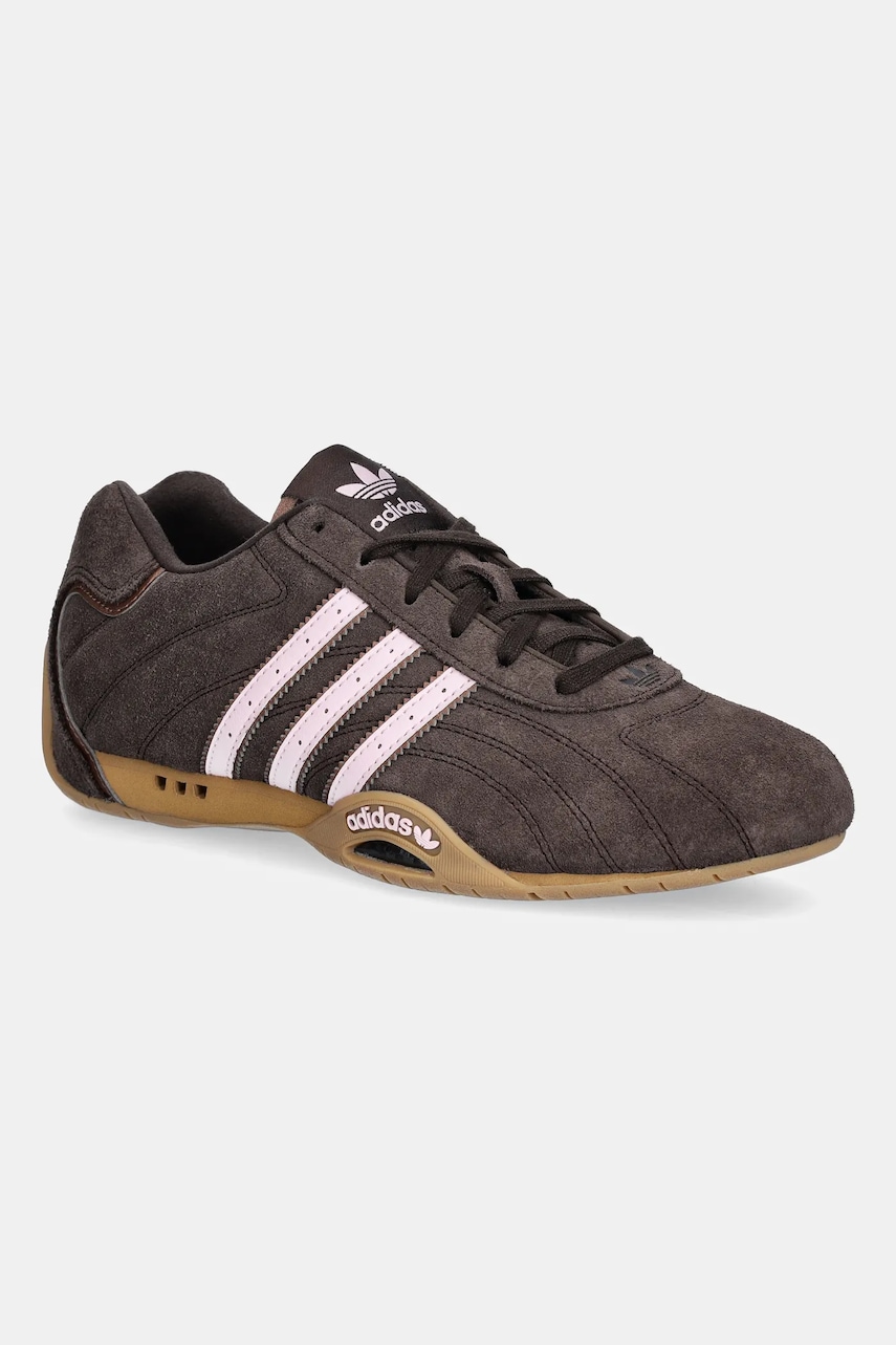 Kožené tenisky adidas Originals Adiracer LO dámské, hnědá barva, JR8867