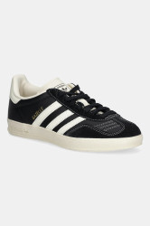 Kožené tenisky adidas Originals Gazelle Indoor pánské, černá barva, JQ8385