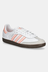 Kožené tenisky adidas Originals Samba Og W dámské, bílá barva, JH5687