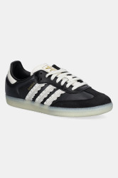 Kožené tenisky adidas Originals Samba OG W dámské, černá barva, JR8831