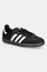 Kožené tenisky adidas Originals SAMBA OG x Jeremy Scott černá barva, JQ8835