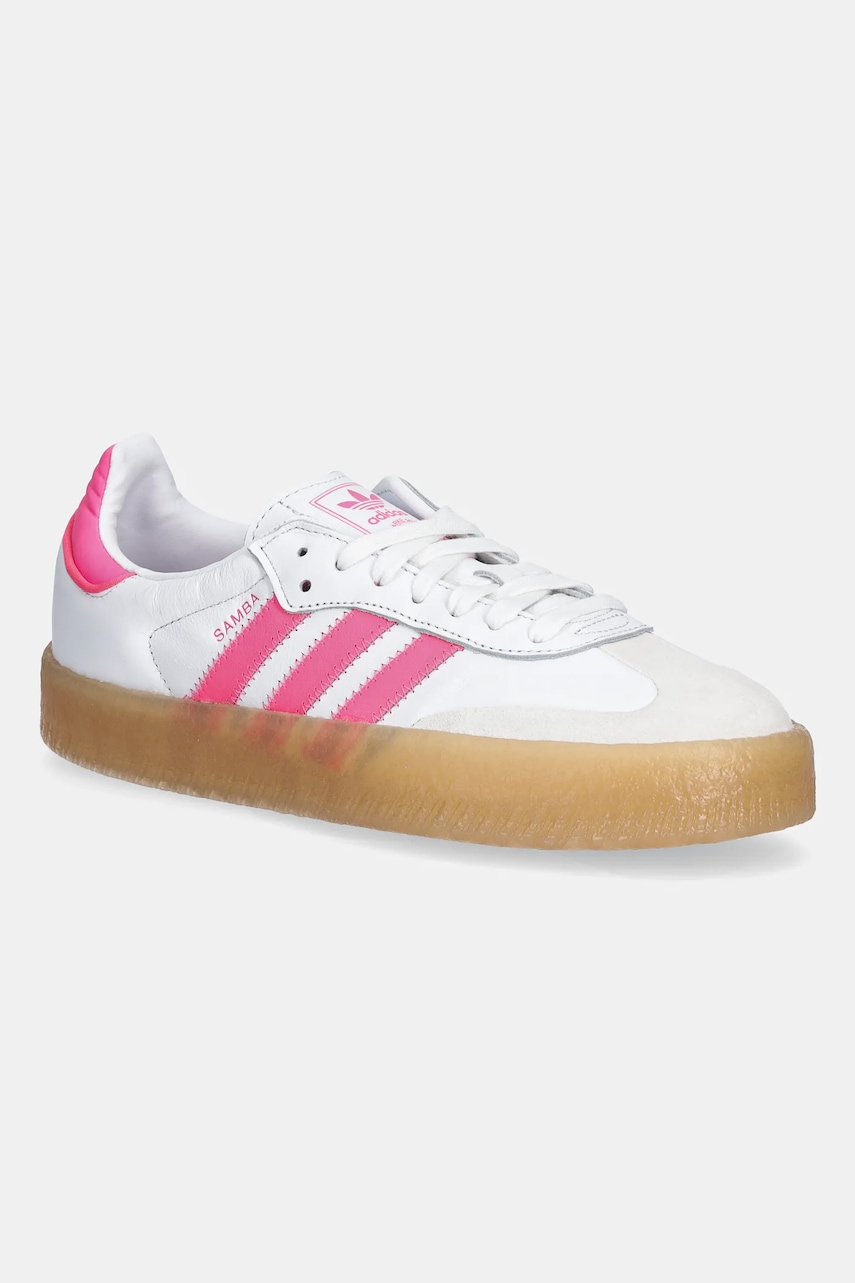 Kožené tenisky adidas Originals Sambae dámské, bílá barva, JS3940