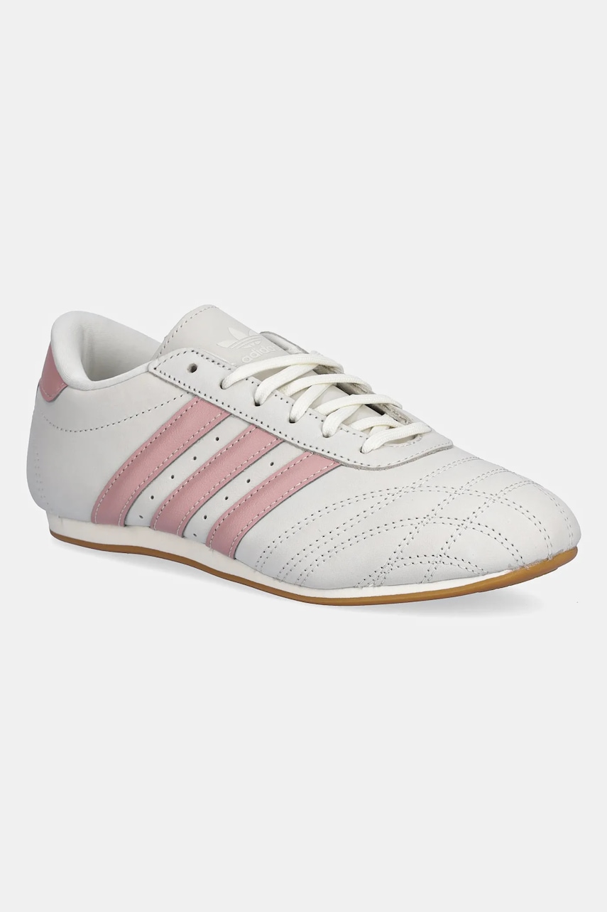 Kožené tenisky adidas Originals Taekwondo Lace dámské, šedá barva, JQ4312