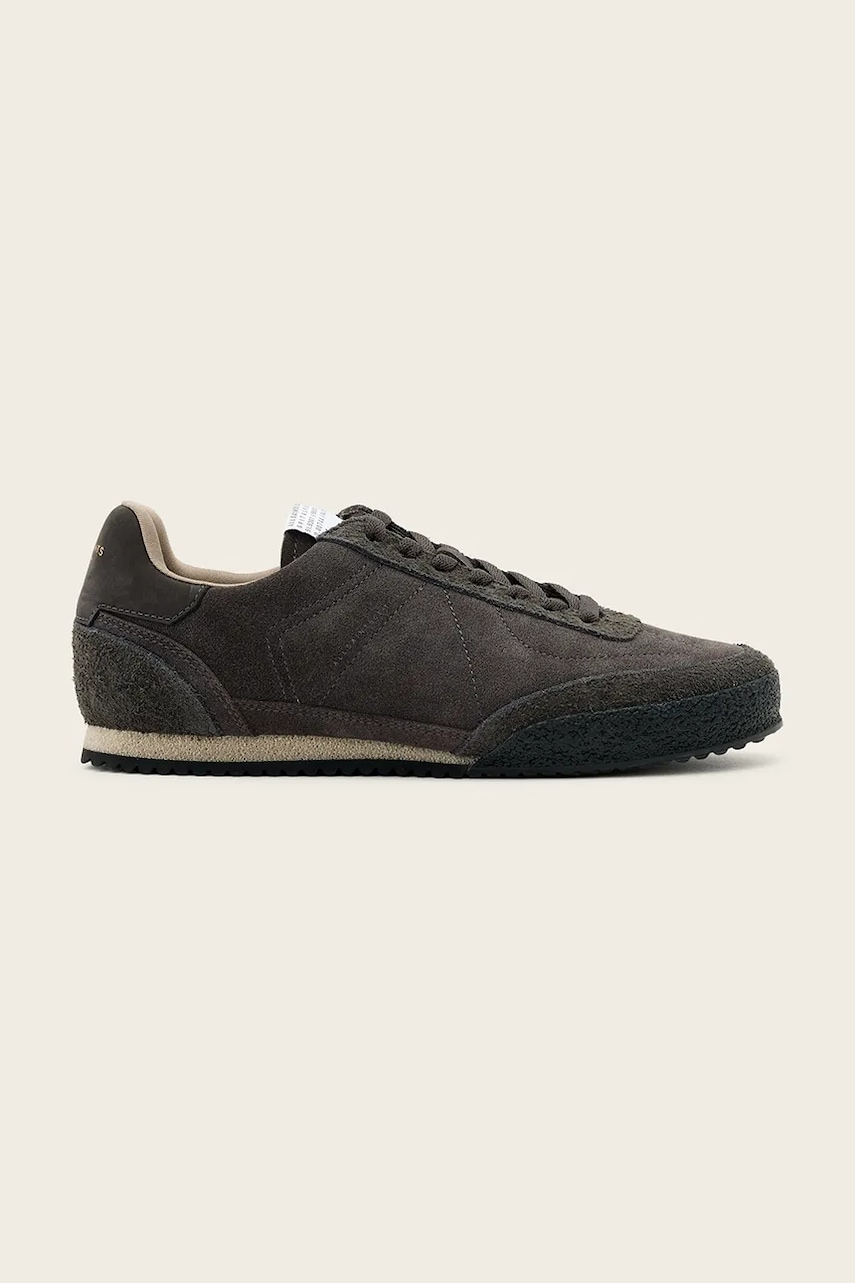 Kožené tenisky AllSaints Harri Sneaker dámské, hnědá barva, W090FD