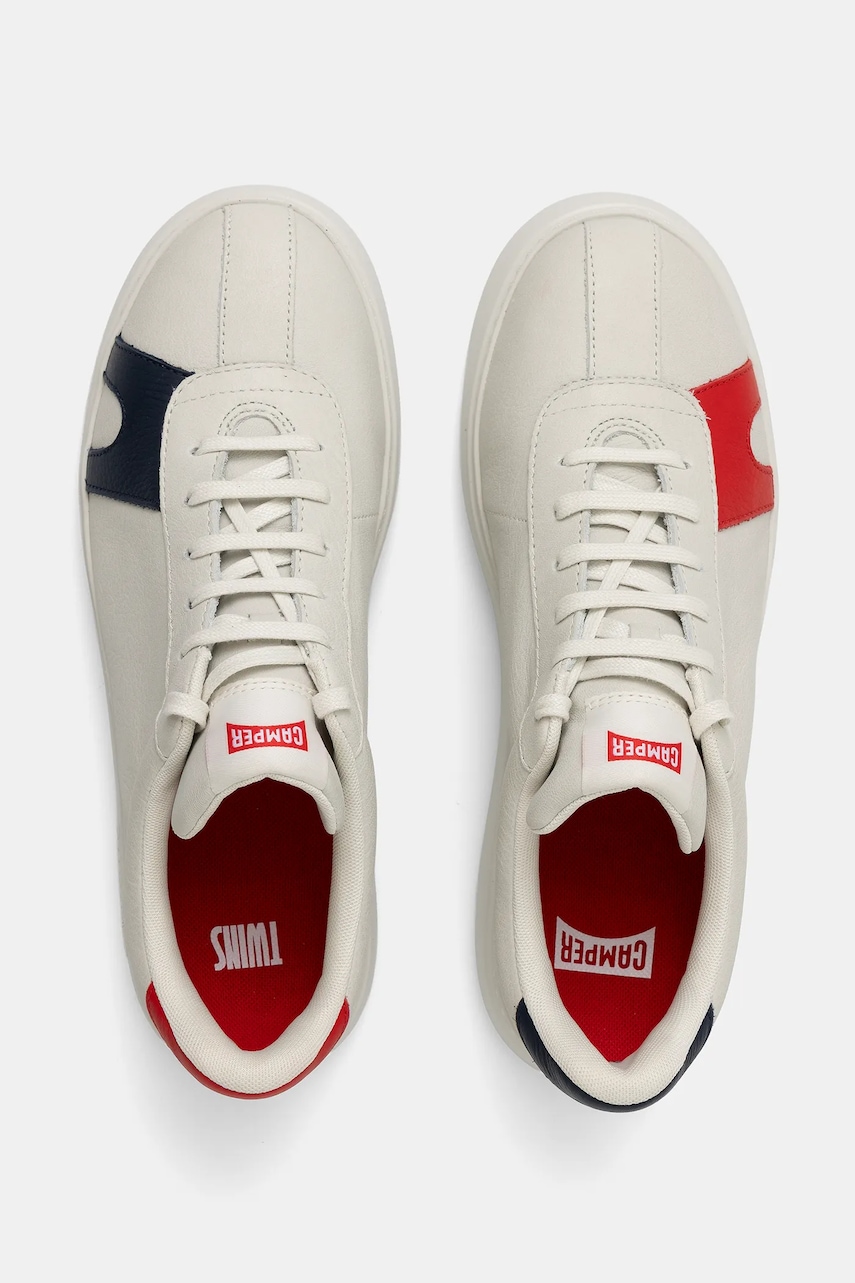 Kožené tenisky Camper TWS pánské, bílá barva, K100743-044