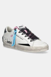 Kožené tenisky Crime London SK8 DELUXE dámské, bílá barva, 25102AA8