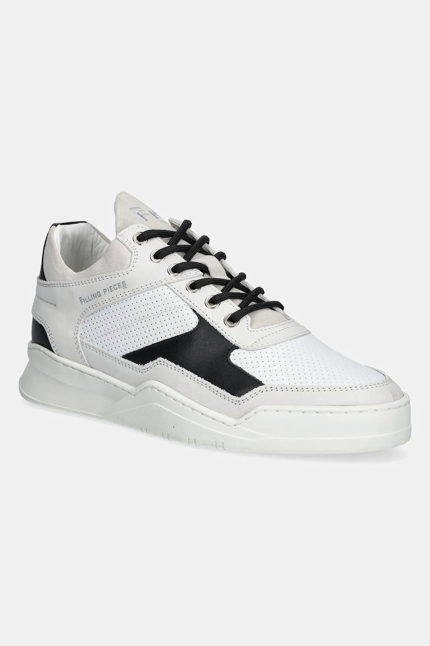 Kožené tenisky Filling Pieces Low Top Ghost Paneled bílá barva, 25298802024