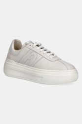 Kožené tenisky Furla Nuage Lace-Up Sneaker dámské, béžová barva, YJ88NUA BX4071 1704S