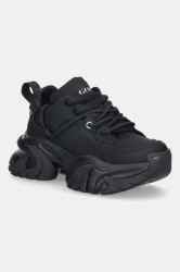 Kožené tenisky GOE SS2N4008 dámské, černá barva, SS2N4008 BLACK