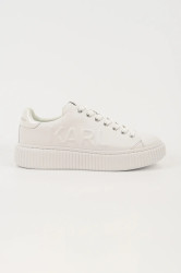 Kožené tenisky Karl Lagerfeld KAPRIKA pánské, bílá barva, KL24225