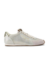 Kožené tenisky Kurt Geiger London Islington Sneaker dámské, stříbrná barva, 4396019109