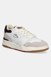 Kožené tenisky Lacoste LINESHOT pánské, bílá barva, 48SMA0102