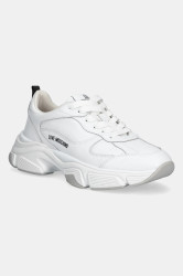 Kožené tenisky Love Moschino dámské, bílá barva, JA15246G1NIA0100