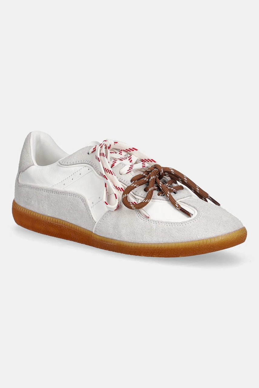 Kožené tenisky Nokwol August dámské, šedá barva, August