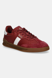 Kožené tenisky Polo Ralph Lauren Htr Aera dámské, červená barva, 804956688005