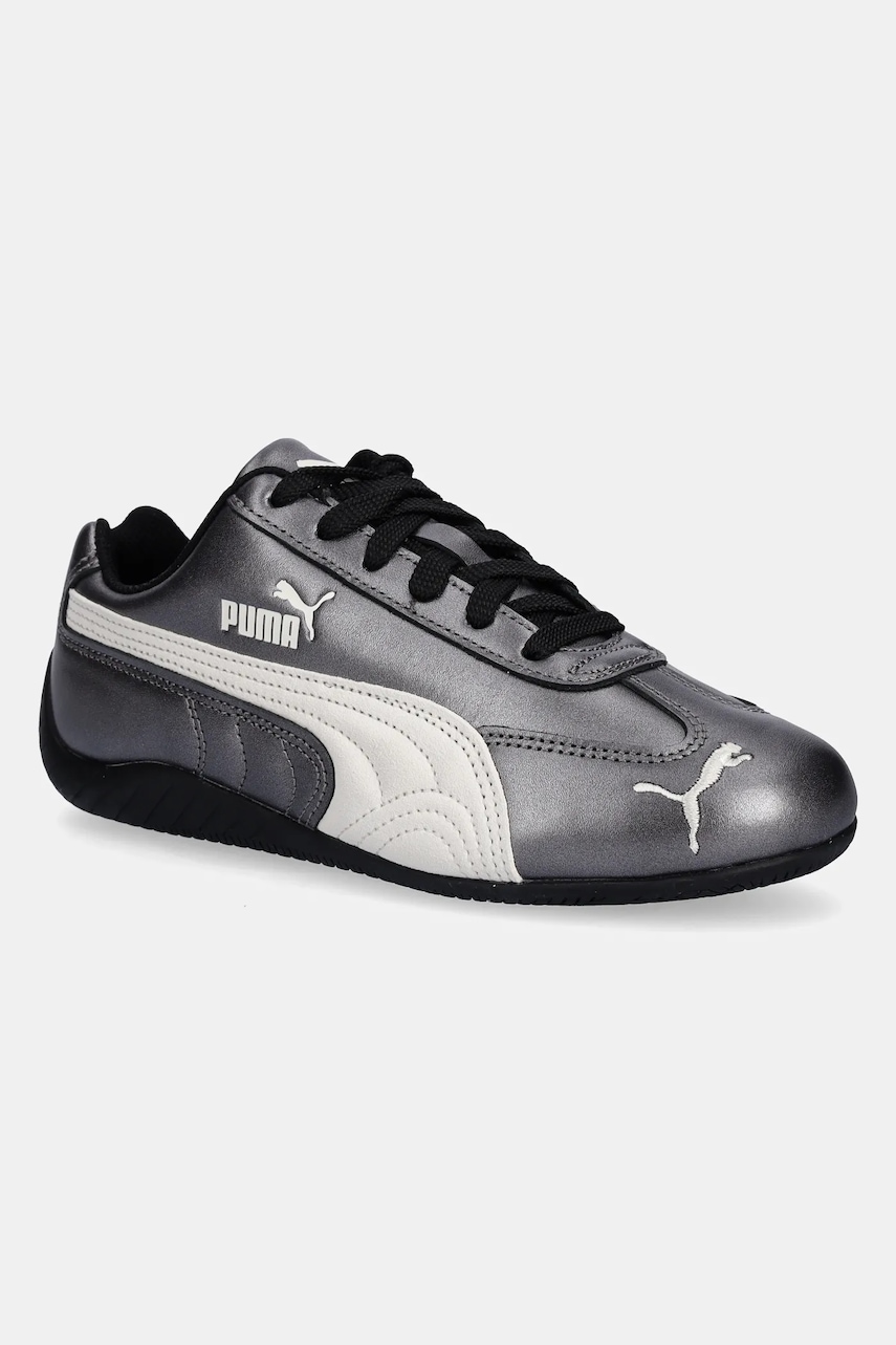 Kožené tenisky Puma Speedcat stříbrná barva, 403689