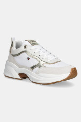 Kožené tenisky Tommy Hilfiger TH CHUNKY RUNNER METALLIC