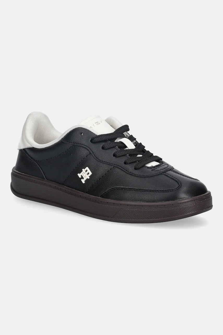 Kožené tenisky Tommy Hilfiger TH HERITAGE SNEAKER SHINY