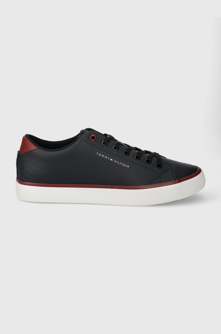 Kožené tenisky Tommy Hilfiger TH HI VULC CORE LOW LEATHER ESS