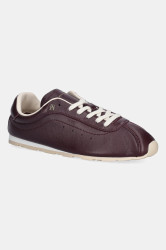 Kožené tenisky Tommy Hilfiger TH LOW PROFILE RUNNER dámské, vínová barva, FW0FW08951