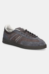 Kožené tenisky Tommy Jeans THE GREENWICH EDGE SUEDE pánské, hnědá barva, EM0EM01662