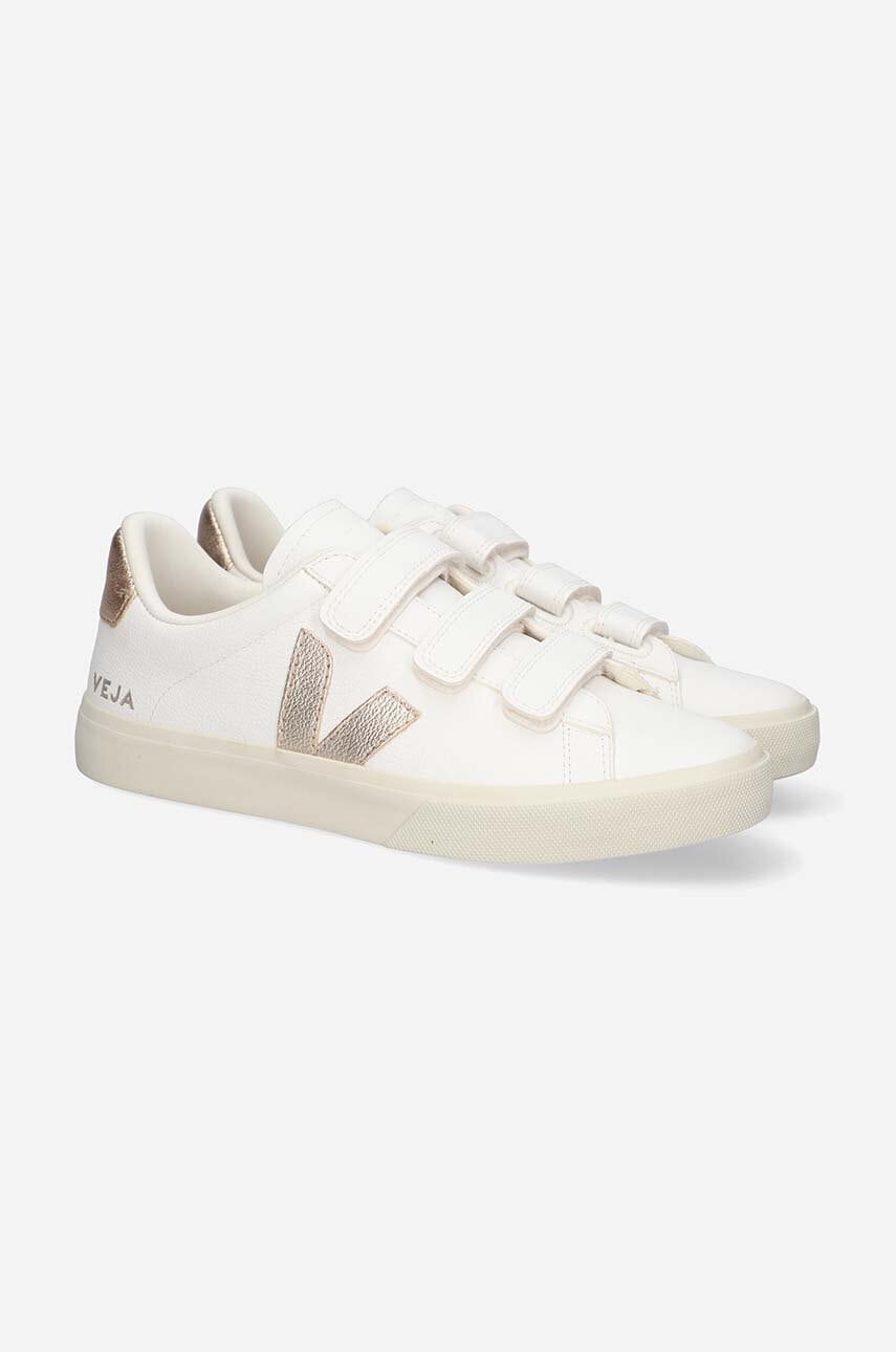 Kožené tenisky Veja Recife Logo Chromefree bílá barva, RC0502762