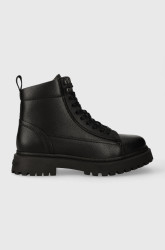 Kožené trapery Tommy Jeans TJM WARM LINING BOOT
